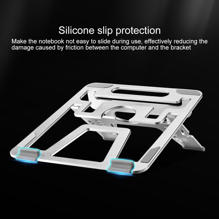 COOLCOLD U2S Portable Foldable Hollow Double Triangle Height Adjustable Aluminum Alloy Bracket for Laptop, COOLCOLD U2S
