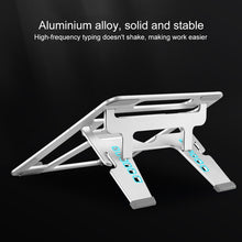 Load image into Gallery viewer, COOLCOLD U2S Portable Foldable Hollow Double Triangle Height Adjustable Aluminum Alloy Bracket for Laptop, COOLCOLD U2S
