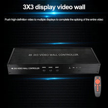 Load image into Gallery viewer, NK-BT88 4K 3X3 HDMI Video Wall Controller Multi-screen Splicing Processor with Remote Controller, EU Plug, EU Plug
