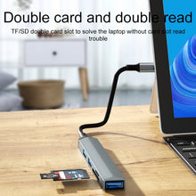 Load image into Gallery viewer, V253 5 in 1 USB-C/Type-C to USB Multifunctional Docking Station HUB Adapter, V253