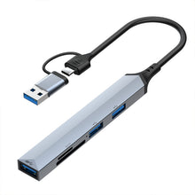 Load image into Gallery viewer, V253B 5 in 1 USB + USB-C/Type-C to USB Multifunctional Docking Station HUB Adapter, V253B
