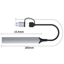 Load image into Gallery viewer, V253B 5 in 1 USB + USB-C/Type-C to USB Multifunctional Docking Station HUB Adapter, V253B