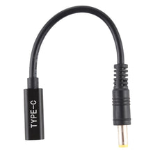Load image into Gallery viewer, DP USB-C / Type-C to 5.5 x 2.5mm Power Adapter Charger Cable, 5.5 x 2.5mm