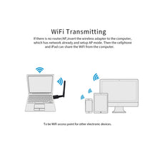 Load image into Gallery viewer, EDUP EP-AC1661 2 in 1 Bluetooth 4.2 + Dual Band 11AC 600Mbps High Speed Wireless USB Adapter WiFi Receiver, EP-AC1661 600Mbps
