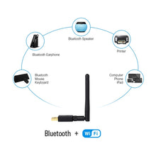 Load image into Gallery viewer, EDUP EP-AC1661 2 in 1 Bluetooth 4.2 + Dual Band 11AC 600Mbps High Speed Wireless USB Adapter WiFi Receiver, EP-AC1661 600Mbps