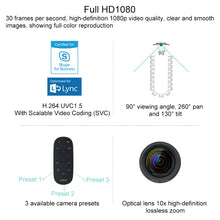 Load image into Gallery viewer, Logitech CC2900EP HD 1080P 10X Lossless Zoom Corporate Conference Camera, EU Plug