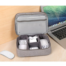 Load image into Gallery viewer, Multi-function Headphone Charger Data Cable Storage Bag, Single Layer Storage Bag, Size: 23x16x7cm