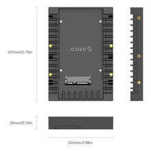 Load image into Gallery viewer, ORICO 1125SS SATA 3.0 Fast Transfer Speed 2.5 to 3.5 inch Hard Drive Caddy / Convertor Enclosure