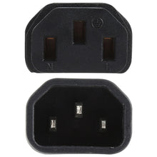 Load image into Gallery viewer, C13 to C14 AC Power Plug Adapter Converter Socket, C13 to C14