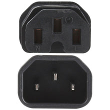 Load image into Gallery viewer, C13 to C15 Groove AC Power Plug Adapter Converter Socket, C13 to C15 Groove