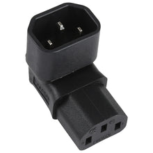 Load image into Gallery viewer, C13 to C14 Elbow (Up) AC Power Plug Adapter Converter Socket, C13 to C14 Elbow Up