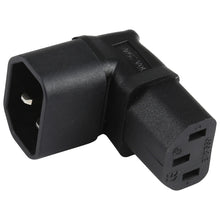 Load image into Gallery viewer, C13 to C14 Elbow (Up) AC Power Plug Adapter Converter Socket, C13 to C14 Elbow Up