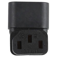 Load image into Gallery viewer, C13 to C14 Elbow (Up) AC Power Plug Adapter Converter Socket, C13 to C14 Elbow Up