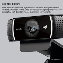 Load image into Gallery viewer, Logitech C922 HD 1080P Auto Focus Webcam with 2 Omnidirectional Microphones
