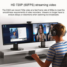 Load image into Gallery viewer, Logitech C922 HD 1080P Auto Focus Webcam with 2 Omnidirectional Microphones