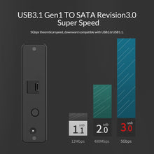 Load image into Gallery viewer, ORICO 7688C3 8TB 3.5 inch USB-C / Type-C Mobile HDD Enclosure with Detachable Base, Cable Length: 1m