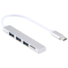 Load image into Gallery viewer, T-818 TF + 3 x USB 3.0 to USB-C / Type-C HUB Adapter