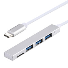 Load image into Gallery viewer, T-818 TF + 3 x USB 3.0 to USB-C / Type-C HUB Adapter