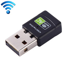 Load image into Gallery viewer, AC600Mbps 2.4GHz &amp; 5GHz Dual Band USB 2.0 WiFi Free Drive Adapter External Network Card, AC600Mbps