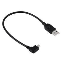 Load image into Gallery viewer, 90 Degree Angle Left Mini USB to USB Data / Charging Cable, Length: 28cm, Left Angle Mini USB