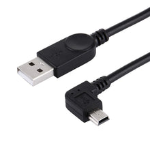Load image into Gallery viewer, 90 Degree Angle Left Mini USB to USB Data / Charging Cable, Length: 28cm, Left Angle Mini USB
