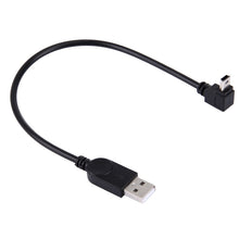 Load image into Gallery viewer, 90 Degree Angle Elbow Mini USB to USB Data / Charging Cable, Length: 28cm, Elbow Angle Mini USB