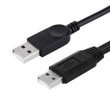 Load image into Gallery viewer, 2 in 1 USB 2.0 Male to 2 Dual USB Male Cable for Computer / Laptop, Length: 50cm, USB 2.0 AM to 2 USB 2.0 AM