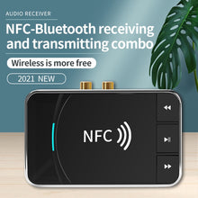 Load image into Gallery viewer, N100 NFC Desktop Bluetooth 5.0  Receiver &amp; Transmitter Car Bluetooth Speaker Audio Adapter