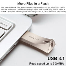 Load image into Gallery viewer, Original Samsung BAR Plus 128GB USB 3.1 Gen1 U Disk Flash Drives(Champagne Silver)
