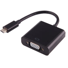 Load image into Gallery viewer, USB-C / Type-C 3.1 Male to VGA female Adapter Cable for MacBook 12 inch, Chromebook Pixel 2015, Nokia N1 Tablet PC, Length: About 10cm