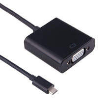 Load image into Gallery viewer, USB-C / Type-C 3.1 Male to VGA female Adapter Cable for MacBook 12 inch, Chromebook Pixel 2015, Nokia N1 Tablet PC, Length: About 10cm