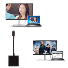 Load image into Gallery viewer, USB-C / Type-C 3.1 Male to VGA female Adapter Cable for MacBook 12 inch, Chromebook Pixel 2015, Nokia N1 Tablet PC, Length: About 10cm