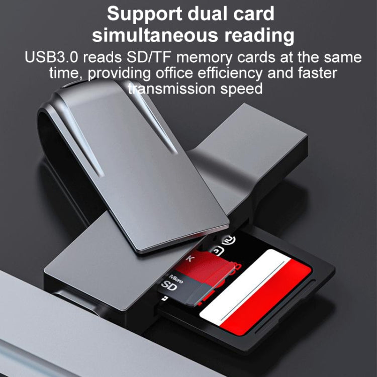 2 In 1 Multifunction USB-C / Type-C to USB 3.0 Card Reader, Type-C to USB 3.0