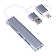 Load image into Gallery viewer, A-807 5 in 1 USB 3.0 and Type-C / USB-C to USB 3.0 HUB Adapter Card Reader, A-807