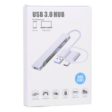 Load image into Gallery viewer, A-807 5 in 1 USB 3.0 and Type-C / USB-C to USB 3.0 HUB Adapter Card Reader, A-807
