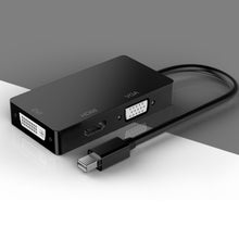 Load image into Gallery viewer, Mini DP to HDMI + DVI + VGA Rectangle Multi-function Converter, Cable Length: 28cm, Mini DP to HDMI + DVI + VGA Rectangle Black, Mini DP to HDMI + DVI + VGA, Mini DP to HDMI + DVI + VGA Rectangle White