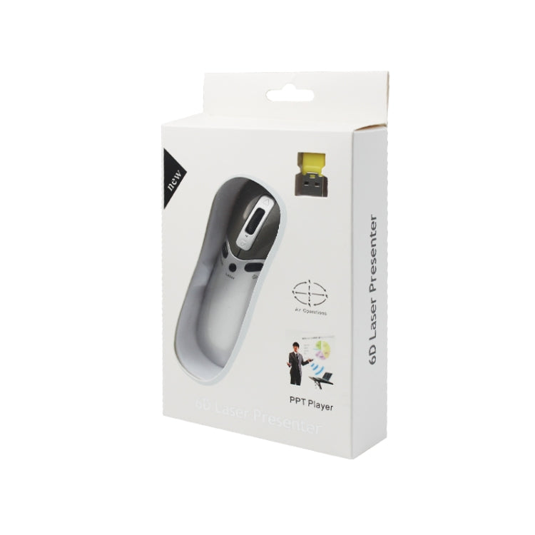 PR-05 2.4G Wireless 6D Gyroscope Fly Air Mouse Laser Pointer Pen Presenter for PC / Laptop Teaching Conference Speech