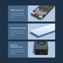 Load image into Gallery viewer, ORICO M2PVC3-G20-GY-BP USB3.2 20Gbps M.2 NVMe SSD Enclosure, M2PVC3-G20-GY-BP