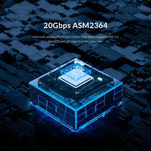 Load image into Gallery viewer, ORICO M2PVC3-G20-GY-BP USB3.2 20Gbps M.2 NVMe SSD Enclosure, M2PVC3-G20-GY-BP