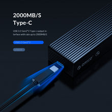 Load image into Gallery viewer, ORICO M2PVC3-G20-GY-BP USB3.2 20Gbps M.2 NVMe SSD Enclosure, M2PVC3-G20-GY-BP