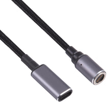 Load image into Gallery viewer, USB-C / Type-C Female to 8 Pin Magnetic DC Round Head Free Plug Charging Adapter Cable, Type-C to Magnetic Round Head