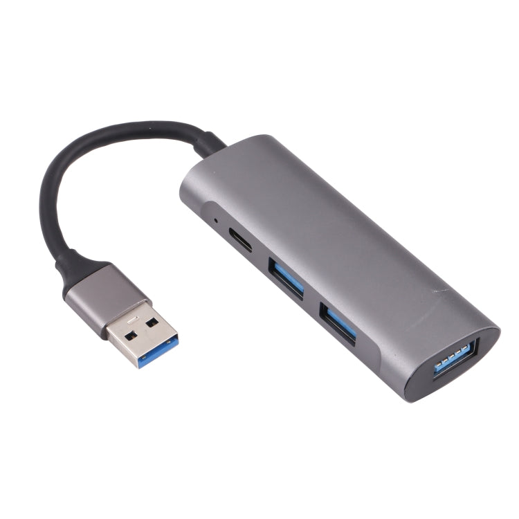 U-811 4 in 1 USB 3.0 to 3 USB 3.0 + USB-C / Type-C Ports HUB Docking Station, U-811