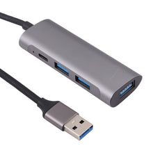 Load image into Gallery viewer, U-811 4 in 1 USB 3.0 to 3 USB 3.0 + USB-C / Type-C Ports HUB Docking Station, U-811