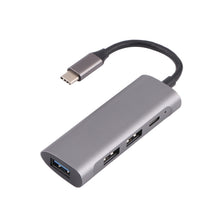 Load image into Gallery viewer, T-811 4 in 1 USB-C / Type-C to 3 USB 3.0 + USB-C / Type-C Ports HUB Docking Station, T-811
