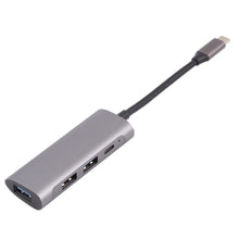 Load image into Gallery viewer, T-811 4 in 1 USB-C / Type-C to 3 USB 3.0 + USB-C / Type-C Ports HUB Docking Station, T-811