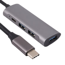 Load image into Gallery viewer, T-811 4 in 1 USB-C / Type-C to 3 USB 3.0 + USB-C / Type-C Ports HUB Docking Station, T-811
