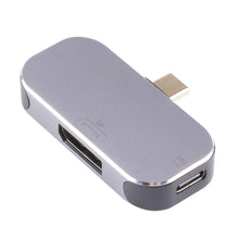 Load image into Gallery viewer, 3 in 1 USB-C / Type-C Male to USB-C / Type-C Charging + USB + DP Female Adapter, USB-C / Type-C + USB + DP