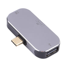 Load image into Gallery viewer, 3 in 1 USB-C / Type-C Male to USB-C / Type-C Charging + USB + DP Female Adapter, USB-C / Type-C + USB + DP