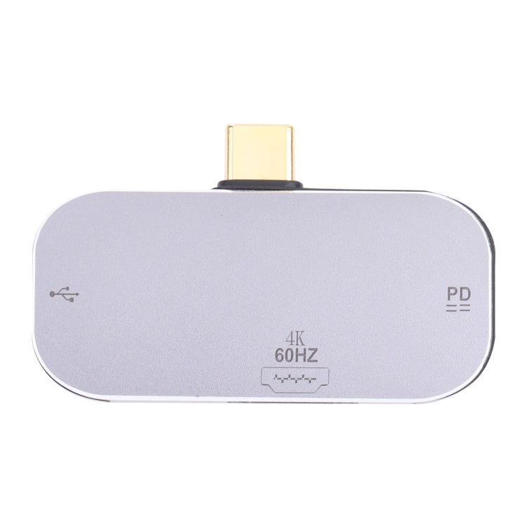 3 in 1 USB-C / Type-C Male to Dual USB-C / Type-C + 4K 60Hz HDMI Female Adapter, Dual USB-C / Type-C + HDMI