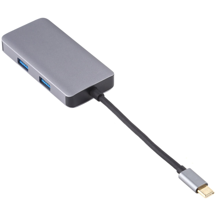 5 In 1 Dual USB 3.0 + CF + TF + SD Multi-function USB-C OTG Card Reader, 5 In 1 USB-C OTG